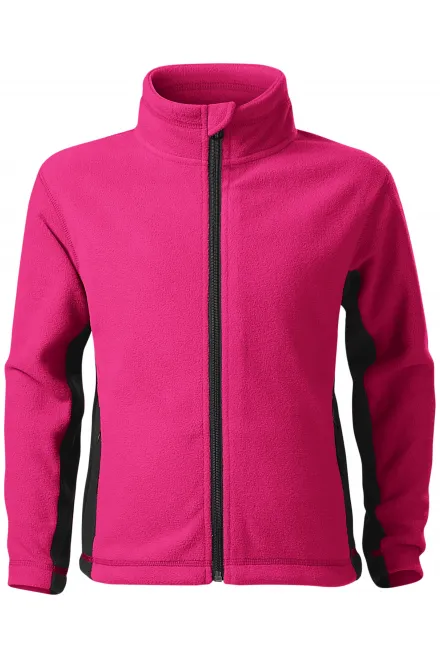 Barn fleece kontrastjacka - lila, 158 cm / 12 år
