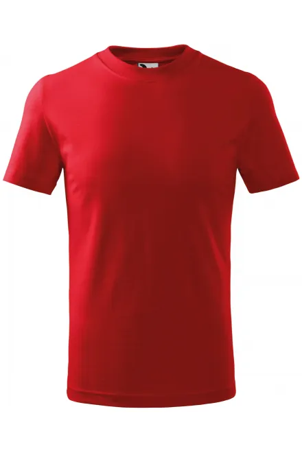 Barnens klassiska T-shirt - röd, 122 cm / 6 år