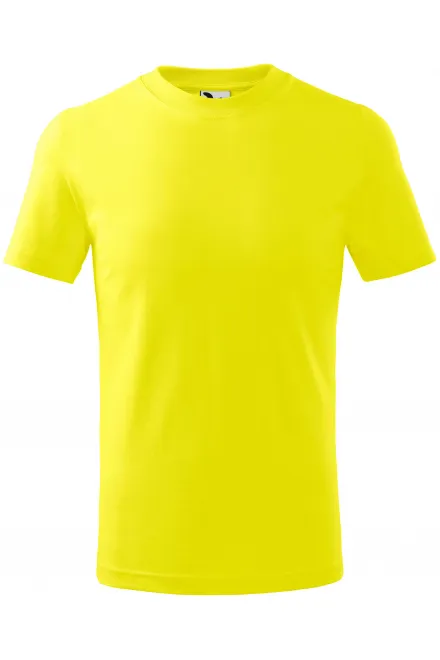Barns enkla T-shirt - citrongul, 146 cm / 10 år