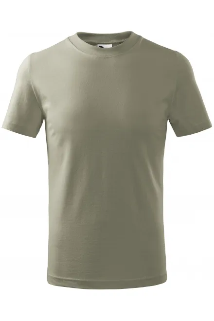 Barns enkla T-shirt - ljus khaki, 146 cm / 10 år