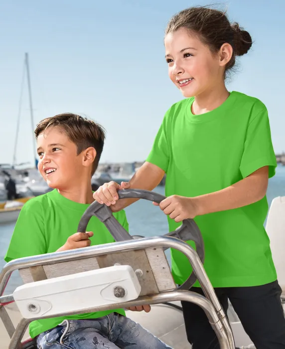 Barnens lätta T-shirt, äppelgrön