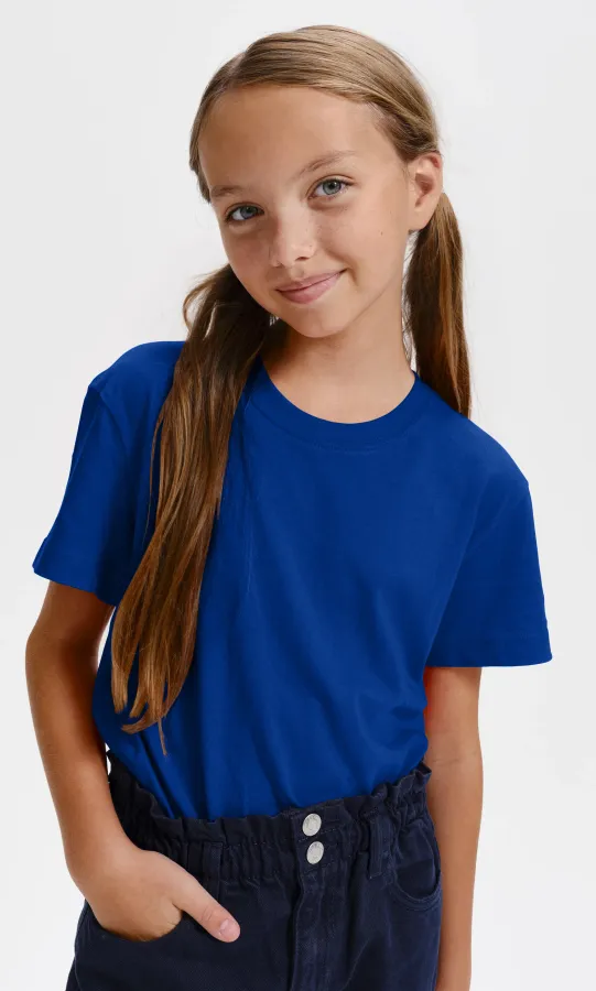 Barnens lätta T-shirt, kungsblå Barnens lätta T-shirt, kungsblå