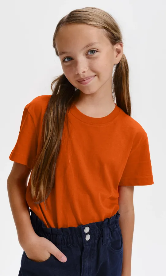 Barnens lätta T-shirt, orange Barnens lätta T-shirt, orange