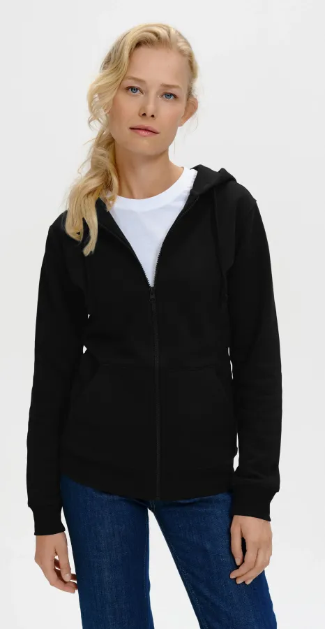 Damtröja med huva, svart Damtröja med huva, svart