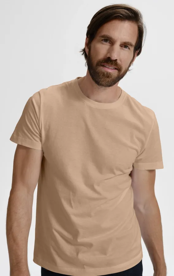 Enkel T-shirt för män, sandig Enkel T-shirt för män, sandig