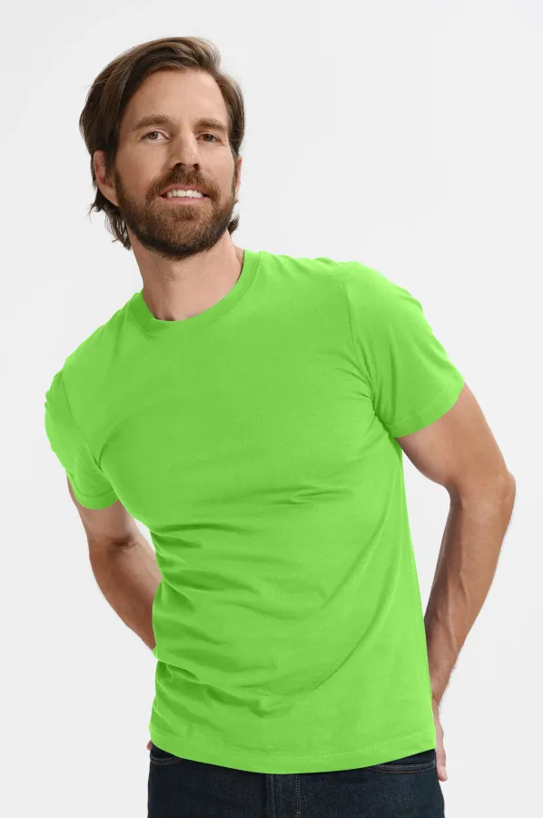 Klassisk T-shirt herr, äppelgrön Klassisk T-shirt herr, äppelgrön