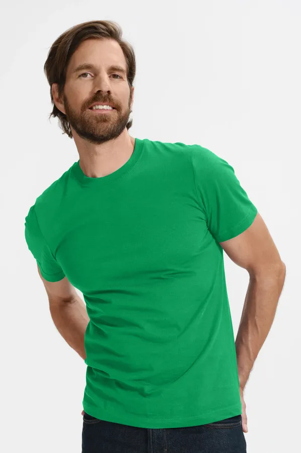 Klassisk T-shirt herr, gräsgrön Klassisk T-shirt herr, gräsgrön