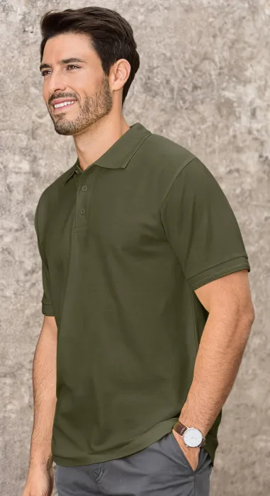 Lös pikétröja för män, military Lös pikétröja för män, military