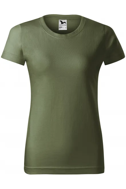 Dam enkel T-shirt - khaki, XS