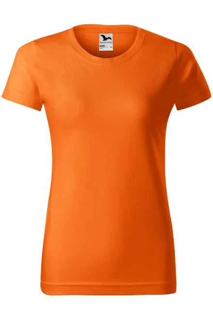 Dam enkel T-shirt - orange, XS
