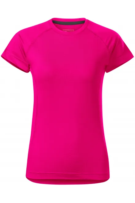 Dam T-shirt för sport - neon rosa, XS