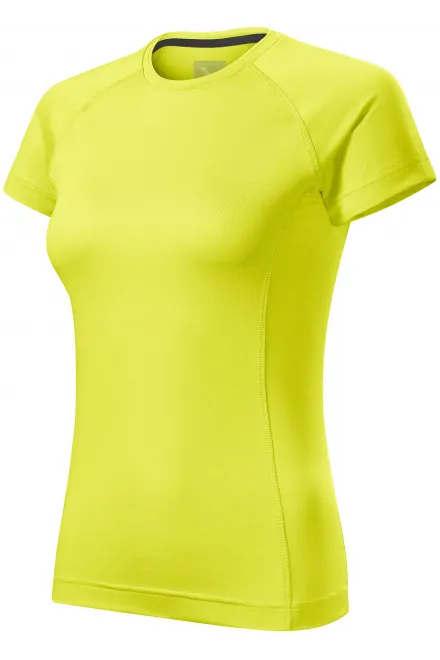 Dam T-shirt för sport, neon yellow