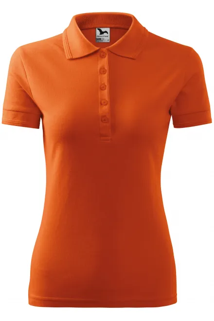 Damer elegant polotröja - orange, XS