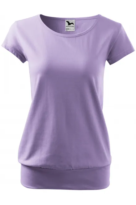 Damer trendig T-shirt - lavendel, S