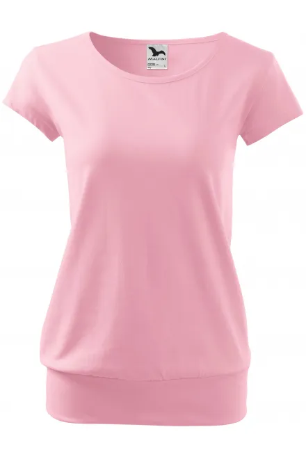 Damer trendig T-shirt - rosa, S