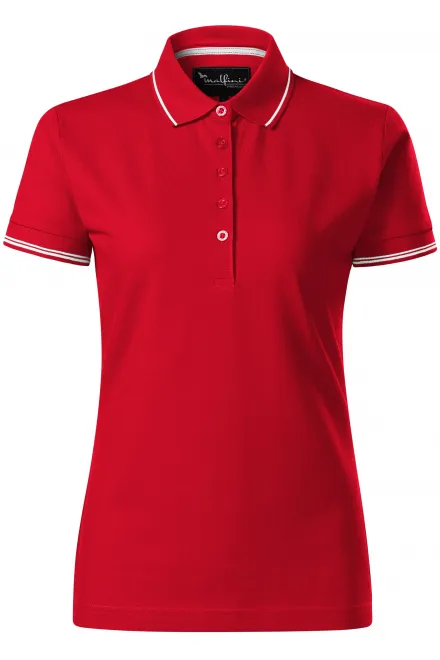 Dampolo med korta ärmar - formula red, S