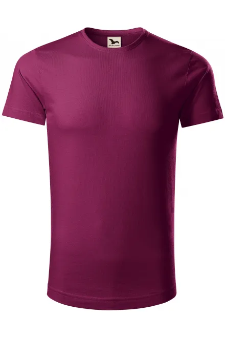 Ekologisk bomullst-shirt herr - fuchsia, M