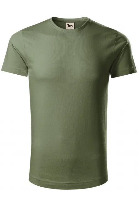 Ekologisk bomullst-shirt herr - khaki, M