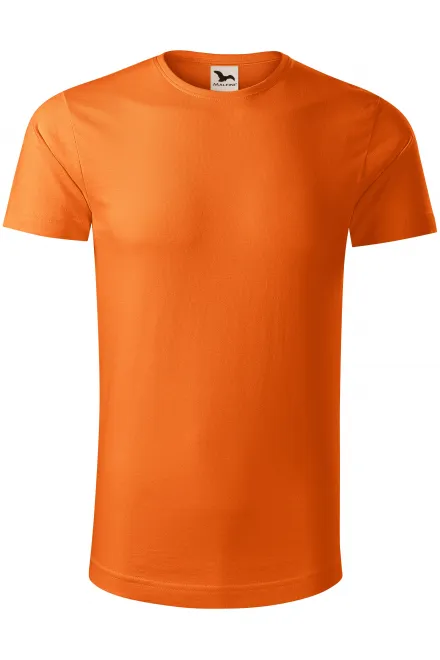 Ekologisk bomullst-shirt herr - orange, M