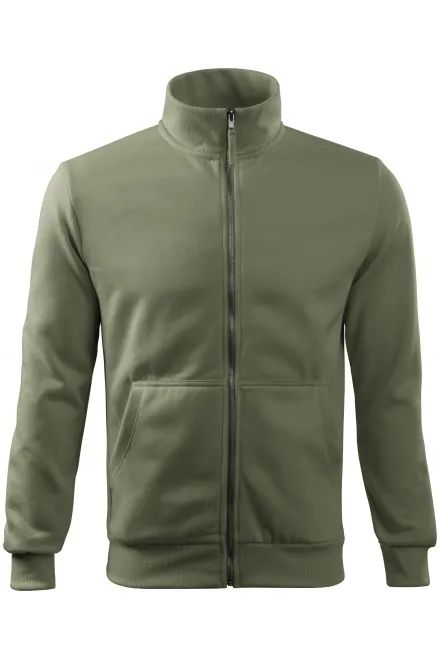 Enkel herrtröja utan huva - khaki, M