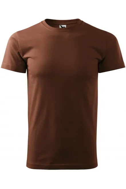 Enkel T-shirt för män - choklad, XS