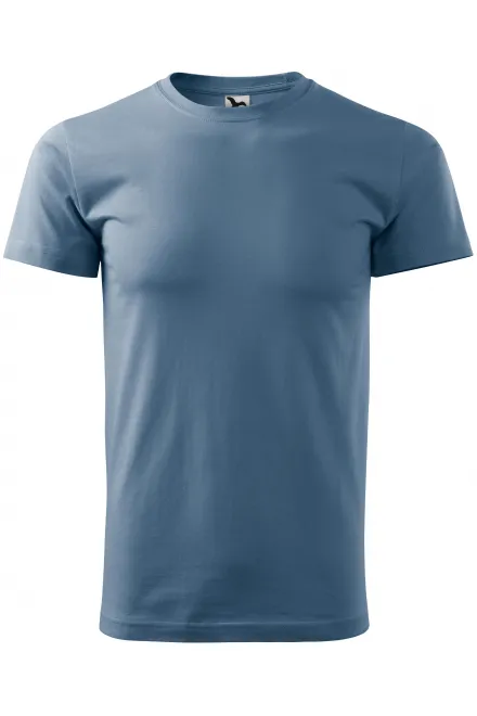 Enkel T-shirt för män - denim, XS