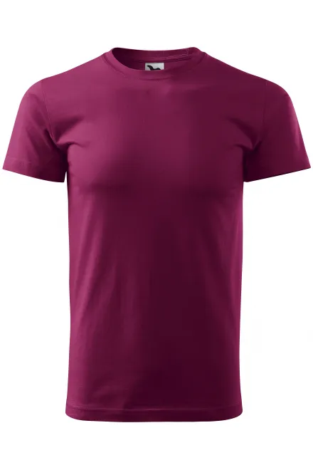 Enkel T-shirt för män - fuchsia, XS