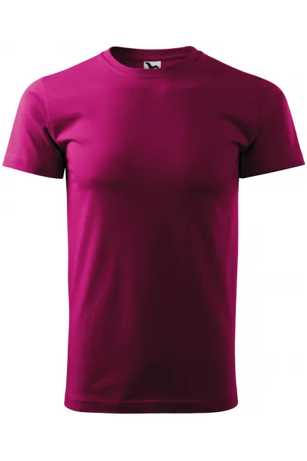 Enkel T-shirt för män - fuchsia, XS