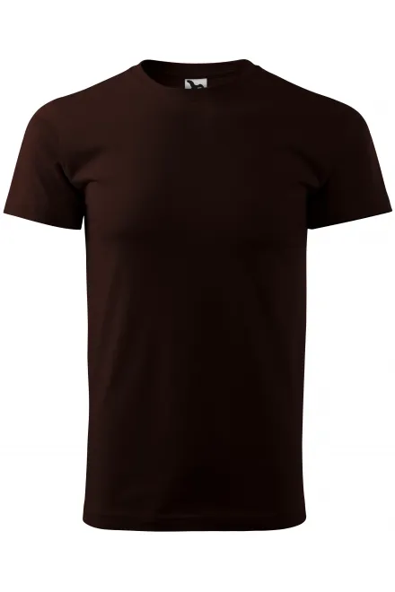 Enkel T-shirt för män - kaffe, XS