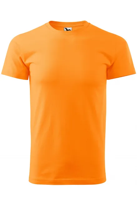 Enkel T-shirt för män - mandarin, XS