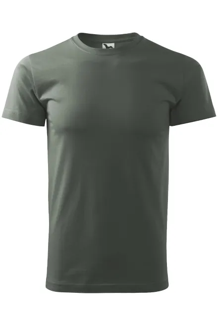 Enkel T-shirt för män - mörk skiffer, XS
