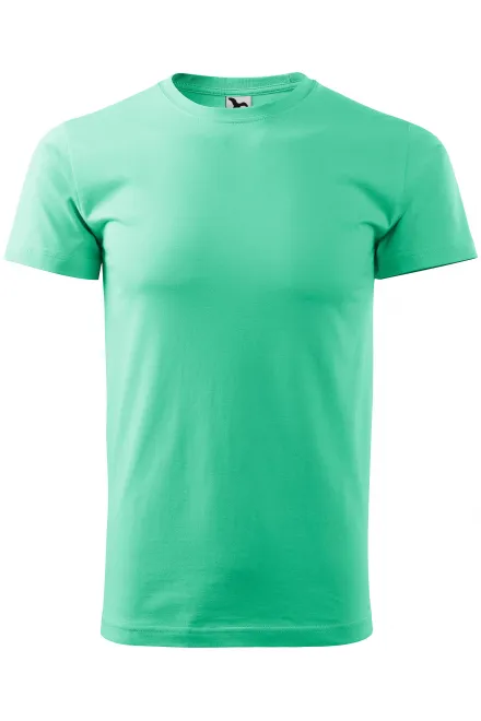 Enkel T-shirt för män - mynta, XS