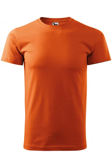 Enkel T-shirt för män - orange, XS