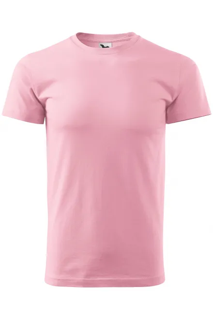 Enkel T-shirt för män - rosa, XS