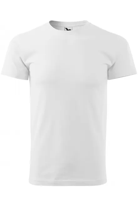 Enkel T-shirt för män - vit, XS