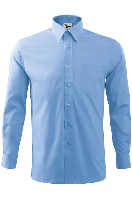 Herrskjorta med långa ärmar - himmelsblå, 3XL