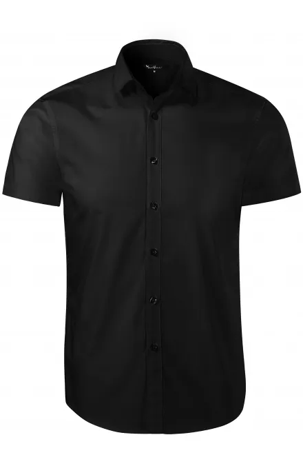 Herrskjorta - Slim fit - svart, S