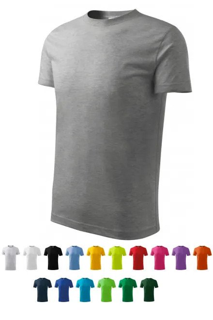 Barnens lätta T-shirt, mörkgrå marmor