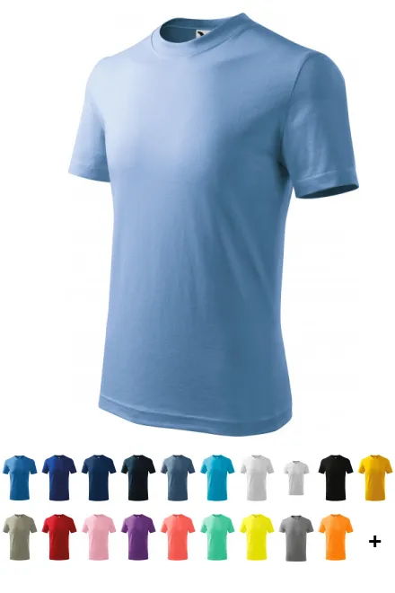 Barns enkla T-shirt, himmelsblå