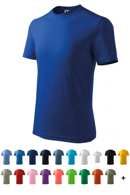 Barns enkla T-shirt, kungsblå