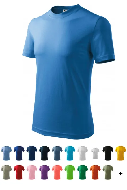 Barns enkla T-shirt, ljusblå