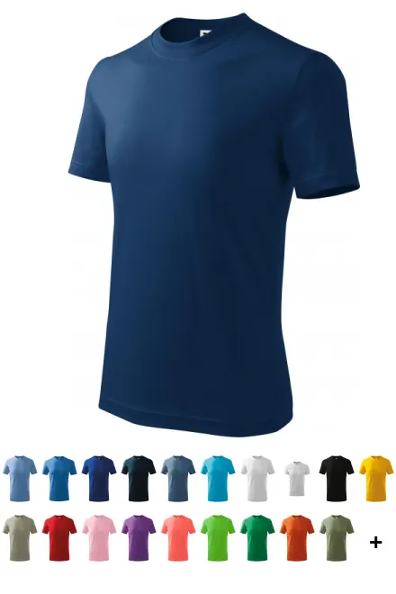 Barns enkla T-shirt, midnattsblå