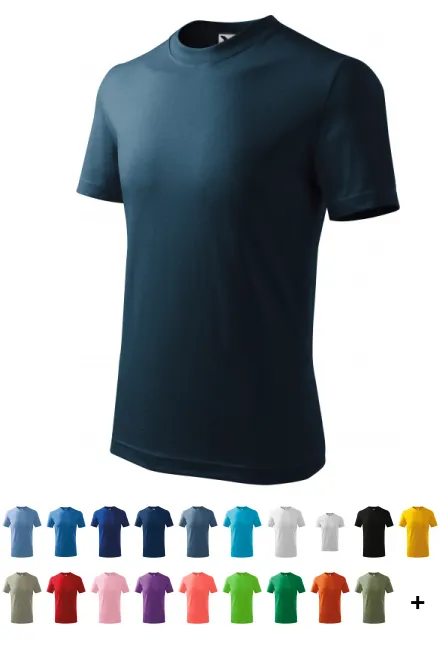 Barns enkla T-shirt, mörkblå
