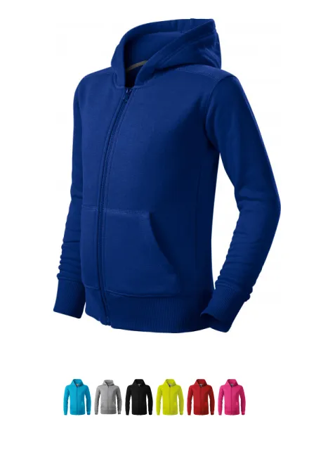 Barntröja med huva, kungsblå