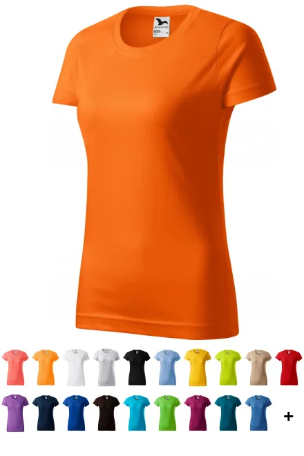 Dam enkel T-shirt, orange