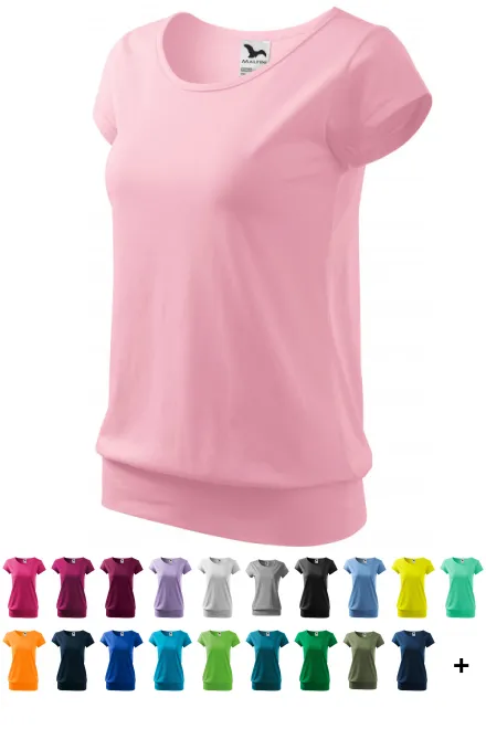 Damer trendig T-shirt, rosa