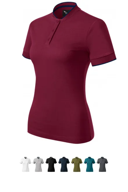 Dampikétröja med bomberkrage, garnet