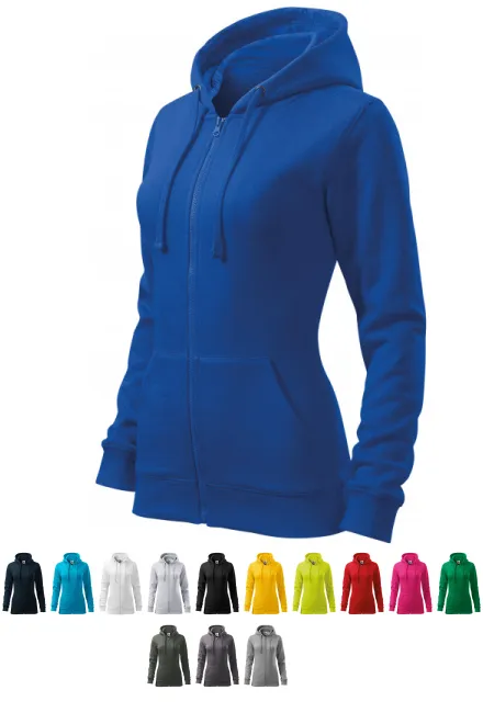 Damtröja med huva, kungsblå