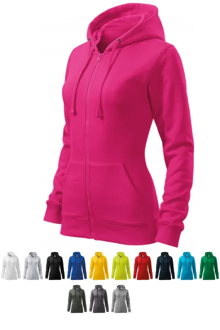 Damtröja med huva, lila