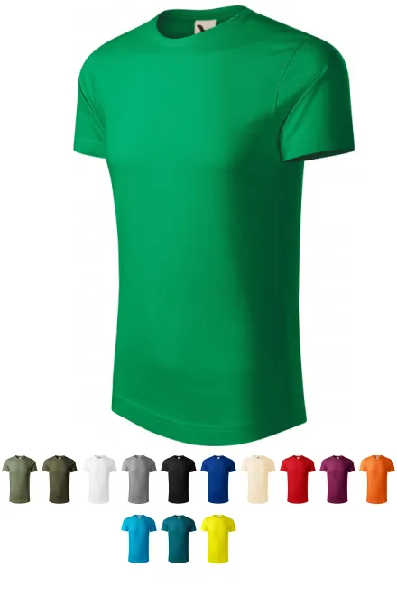 Ekologisk bomullst-shirt herr, gräsgrön